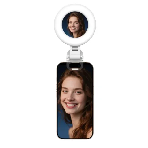 Telesin-Mini-Selfie-Ringlamp-met-klem-voor-smartphone-wit-3.webp