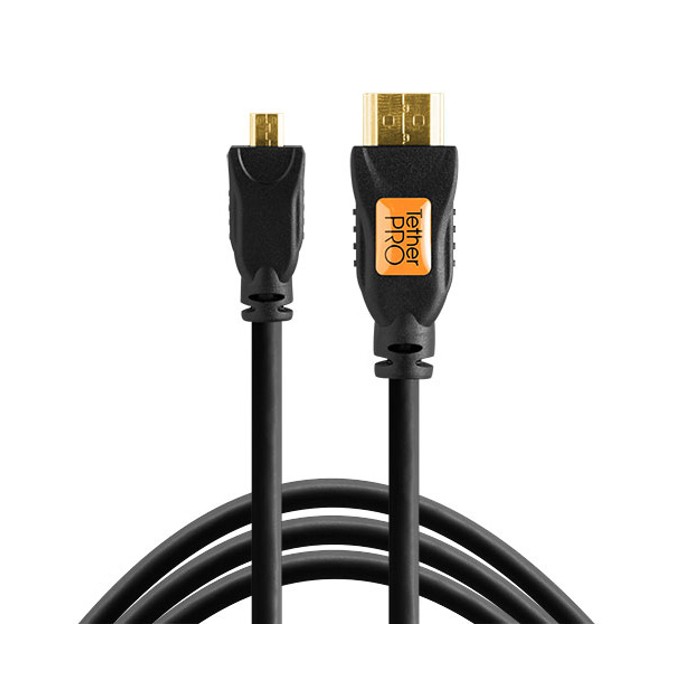 Tether Tools TetherPro HDMI Micro vers HDMI 2.0, 15' (4,6 m), Noir
