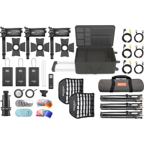 Kit d'éclairage LED Godox Focusing S60