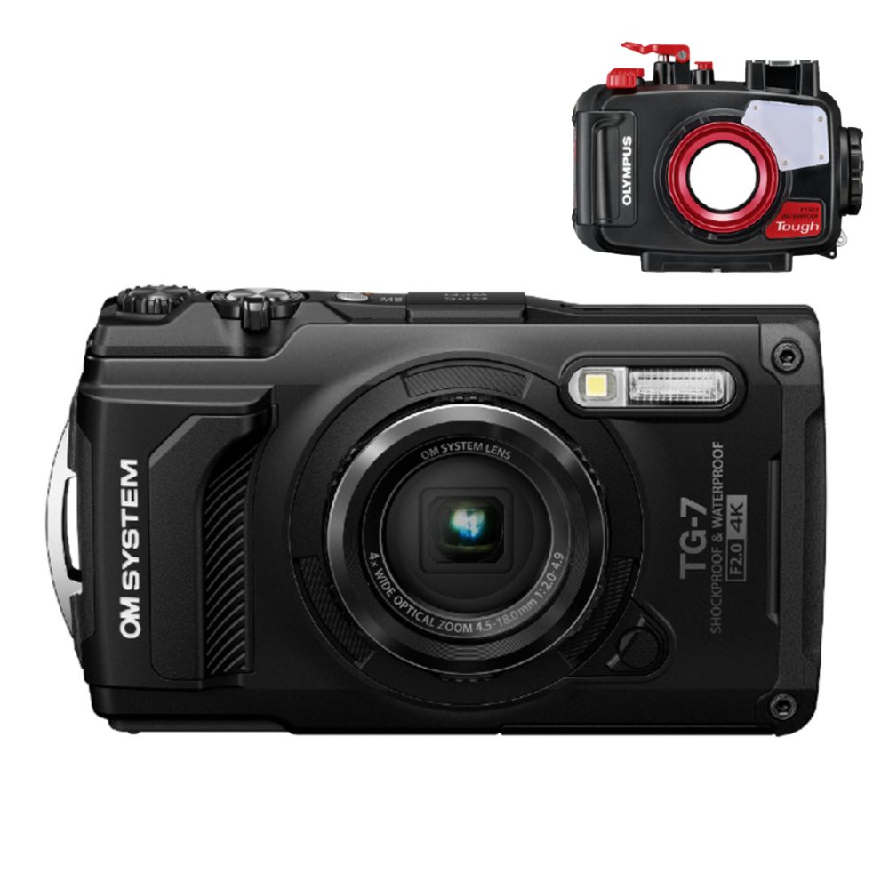 Kit de plongée OM SYSTEM Tough TG-7 noir