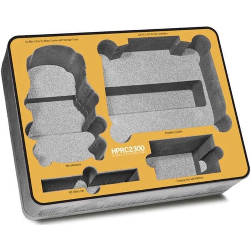 Kit de mousse HPRC 2300 pour DJI Mini 5 Pro (Fly More Combo)