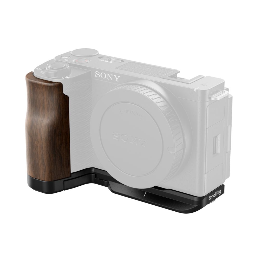 SmallRig Plaque de montage en L avec poignée en bois pour Sony ZV-E10 II 4864