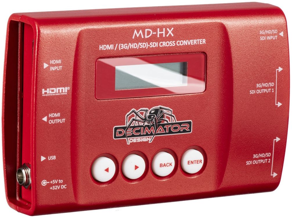 Decimator MD-HX Convertisseur HDMI/SDI avec mise à l'échelle et conversion de la fréquence d'images