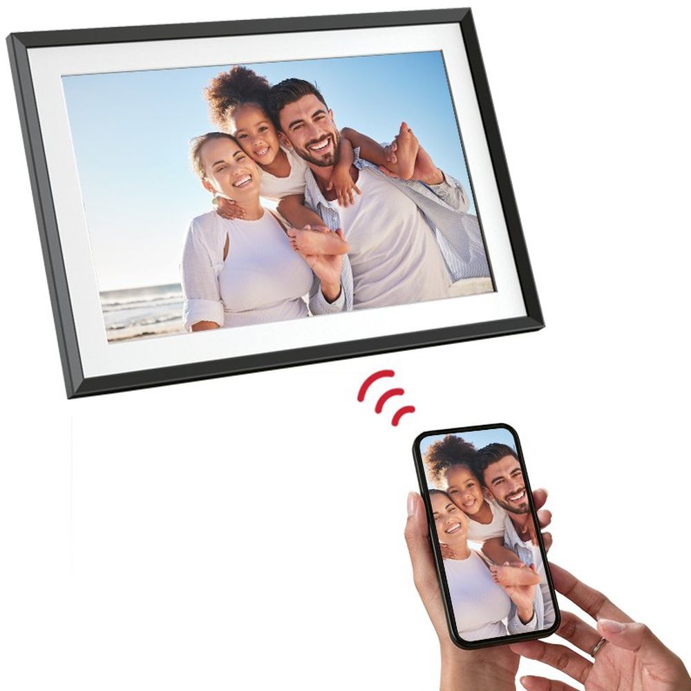 Agfaphoto Frameo Cadre photo numérique WiFi 10 pouces, noir