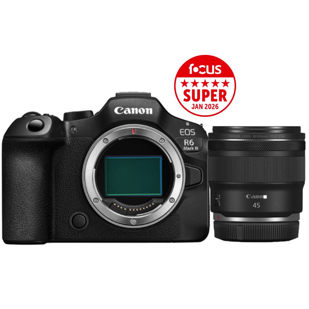 Canon EOS R6 Mark III + RF 45 mm F/1,2 STM