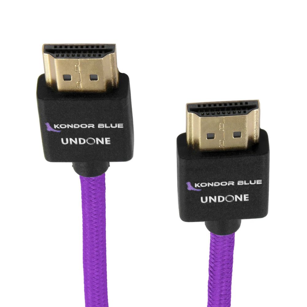 Kondor Blue Gerald Undone MK2 Full HDMI Câble droit tressé 18", violet