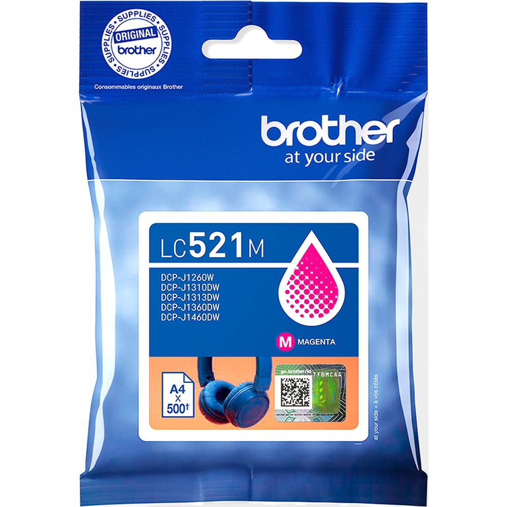 Cartouche d'encre magenta Brother LC-521M