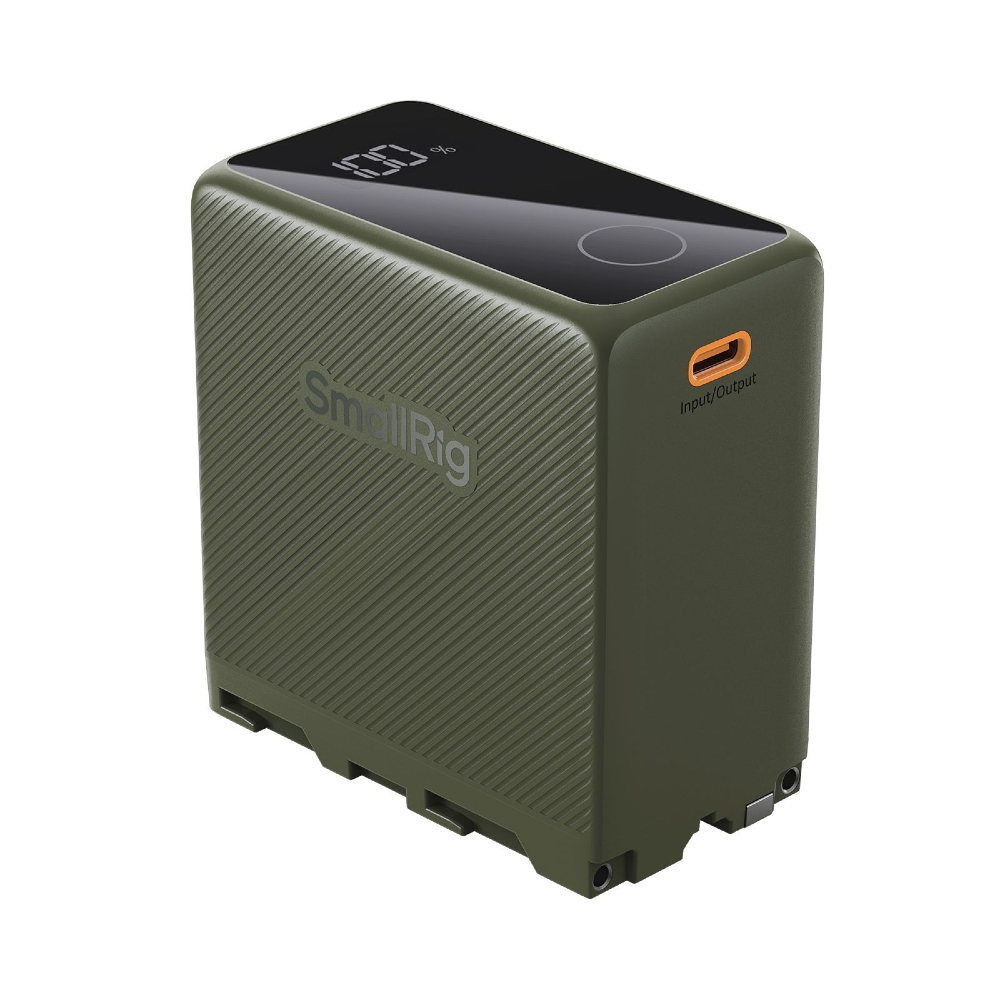 SmallRig 4577 NP-F970 USB-C Batterie rechargeable pour appareil photo, verte