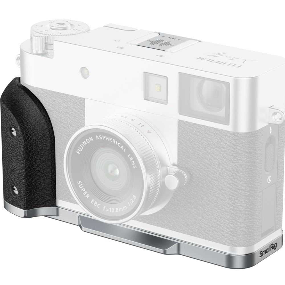SmallRig 5216 Plaque de montage en L avec poignée en silicone pour FUJIFILM X half, argent