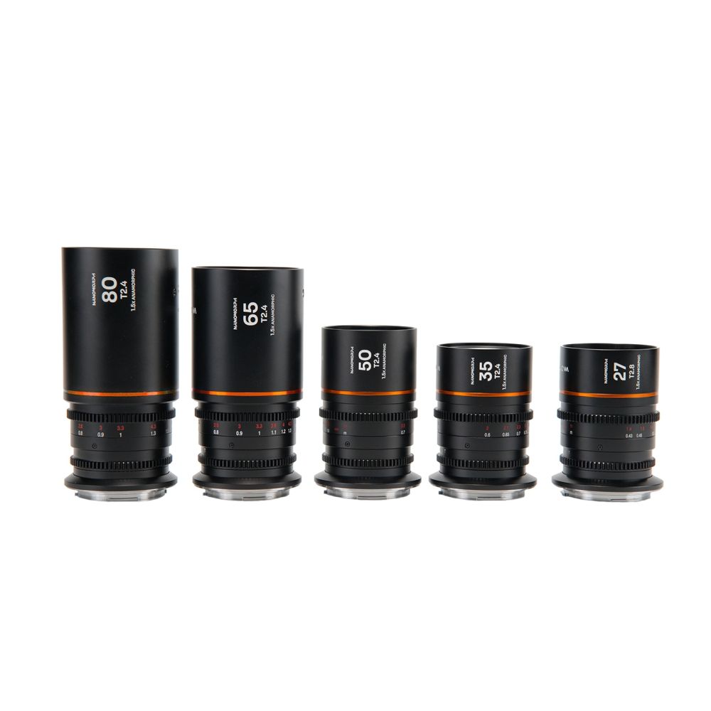 Ensemble Laowa Nanomorph S35 (27,35,50,65,80mm) (Ambre) Canon RF