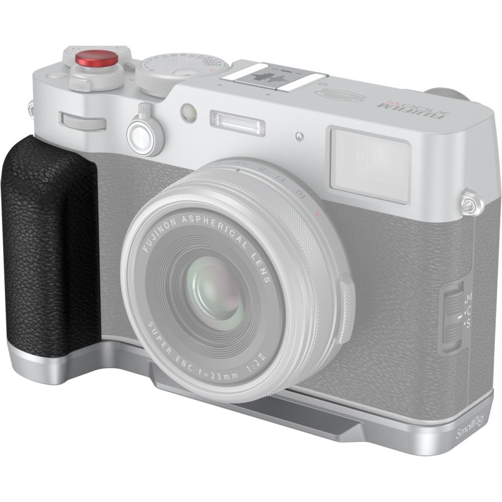 SmallRig 4555B Plaque de montage en L avec poignée pour FUJIFILM X100VI / X100V (Argent)