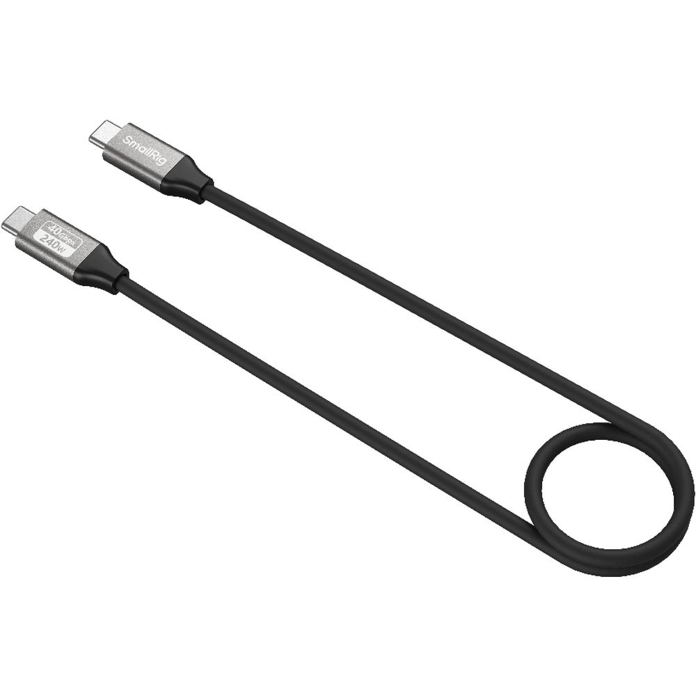 SmallRig 5074 Câble de données USB-C (droit à droit, 60 cm) (40Gbps + 240W + 8K)
