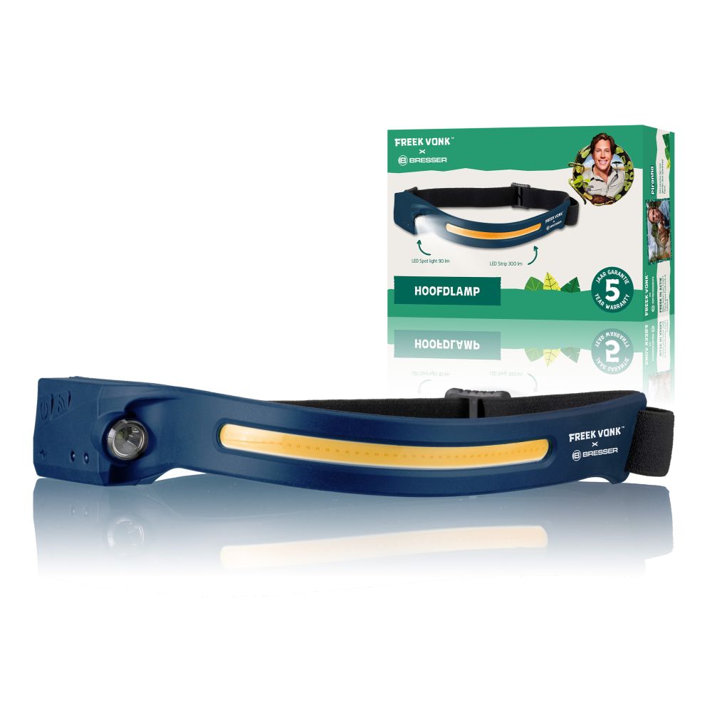 Lampe frontale Freek Vonk x Bresser avec bande LED
