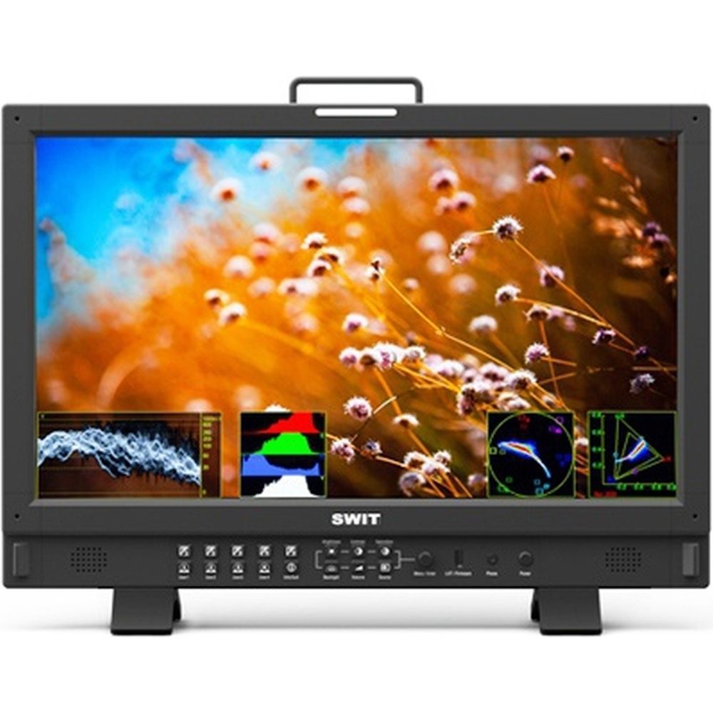 Moniteur professionnel FHD haute luminosité SWIT BM-H215HDR 21,5 pouces 12G-SDI 4K QD-LED HDR