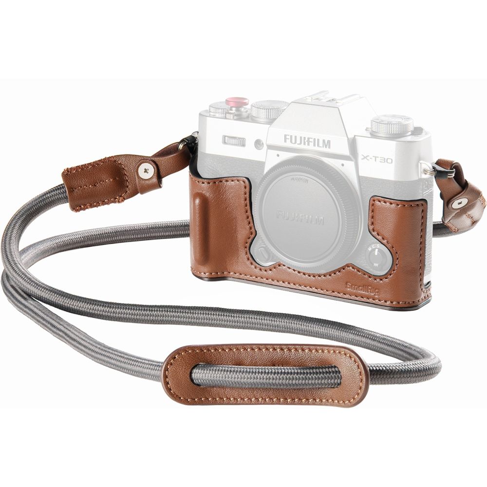 Étui demi-cuir SmallRig 5670 pour FUJIFILM X-T30 / X-T30 II / X-T30 III, marron