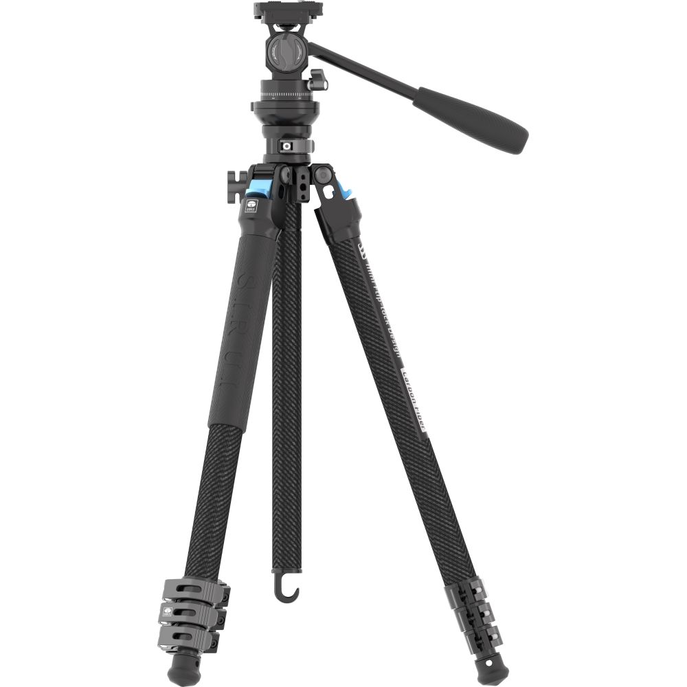 Sirui Landscape Carbon Tripod Kit L-224FL + KV-5 Video Head (with Flip Lock)