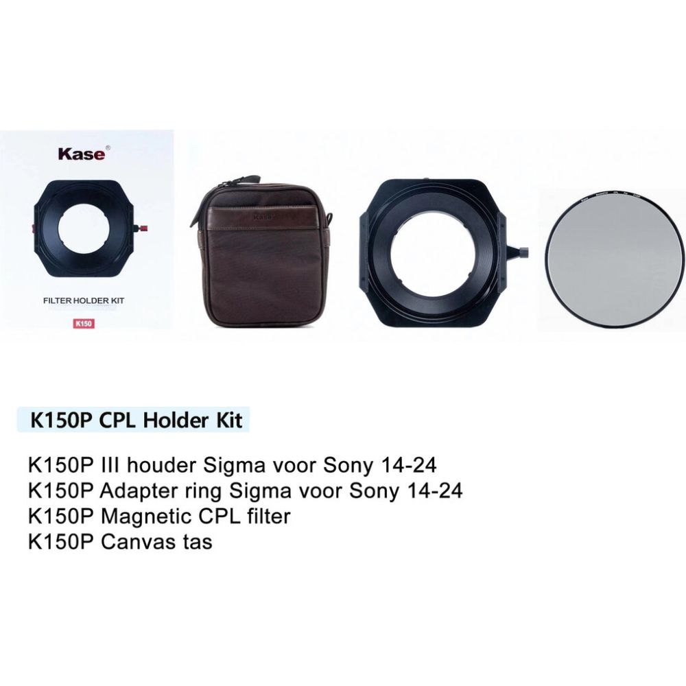 Kase K150P III Sigma 14-24 2.8 CPL KIT Sony Mount holder+CPL+bag
