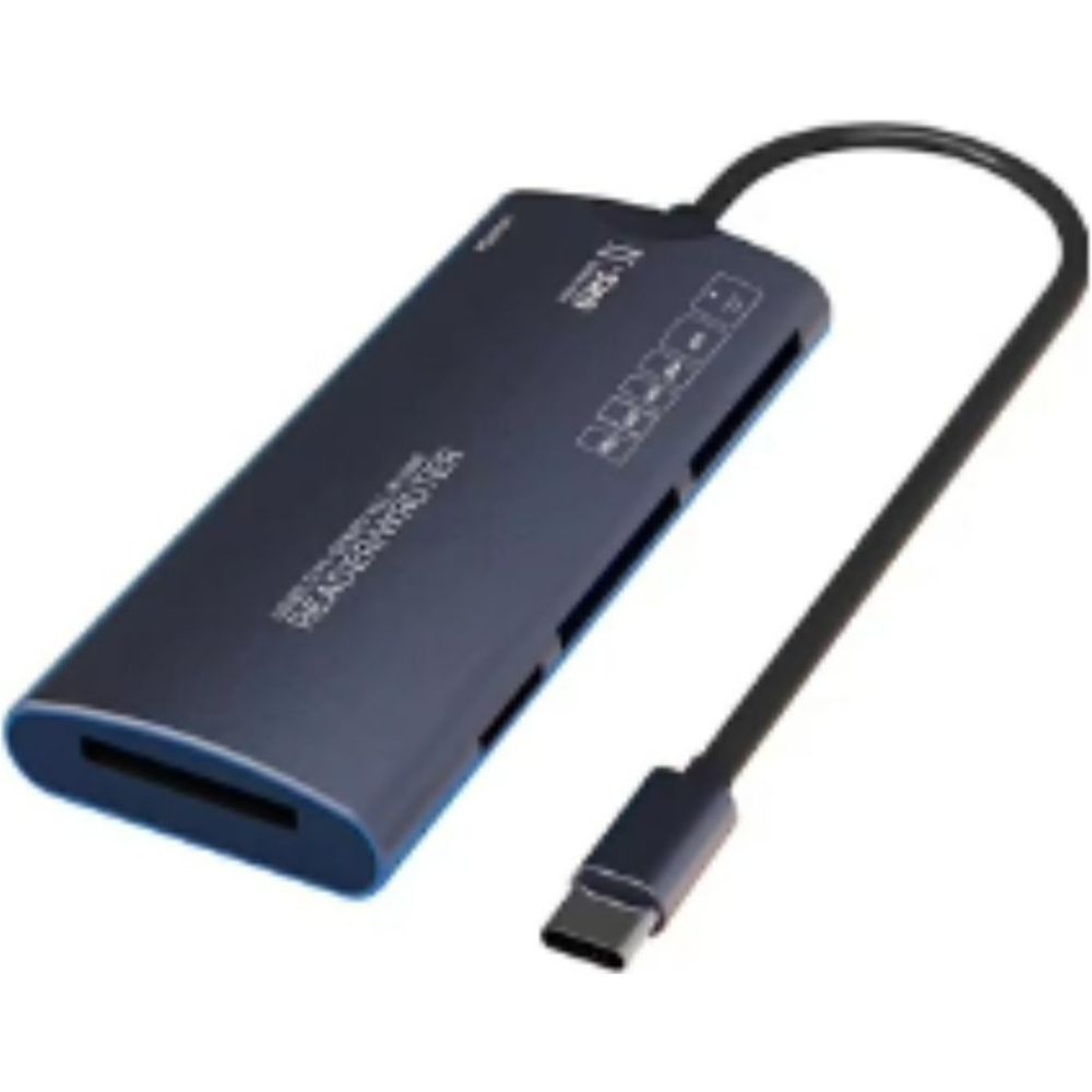 SMart Lecteur de cartes 6 en 1 USB-C (XD / SD / TF / CF / MS / M2) 512 Go