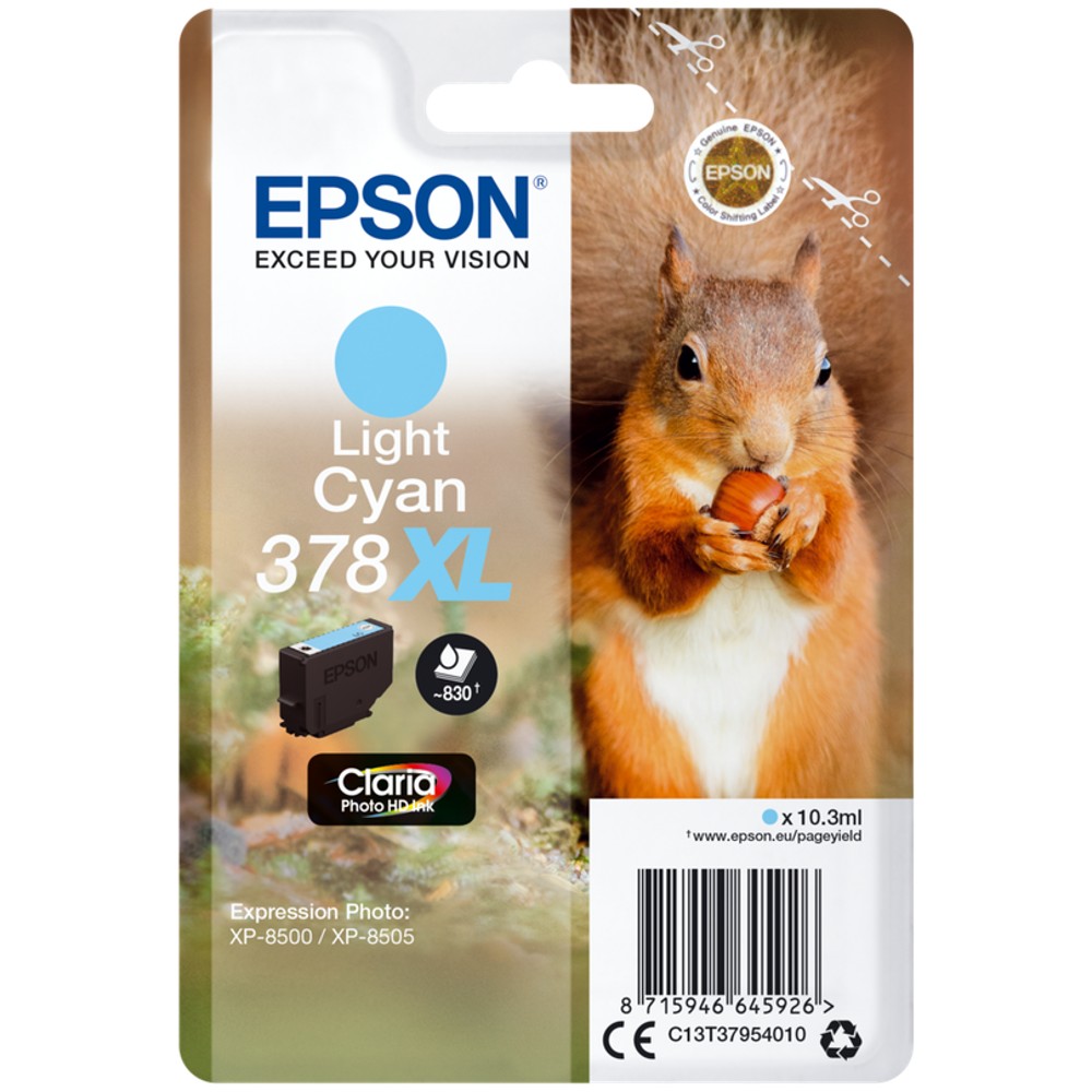 Encre Epson 378XL Cyan Clair