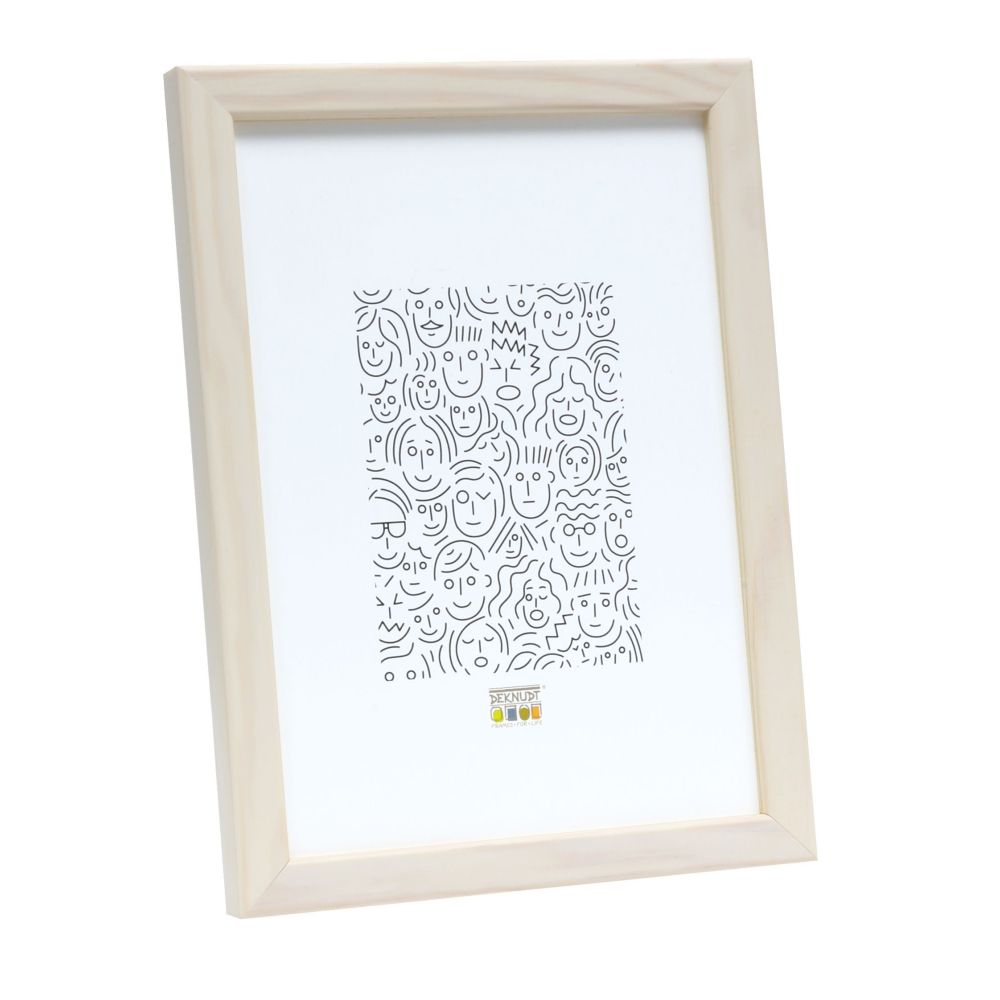 Deknudt Cadre photo en bois blanc clair 20x30 S41JL1