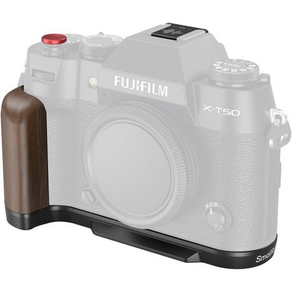 Poignée en bois en forme de L SmallRig 4784C pour Fujifilm X-T50 (noire)