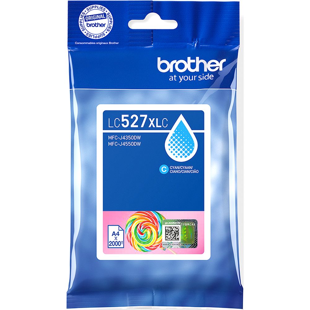 Cartouche d'encre XL cyan Brother LC-527XLC