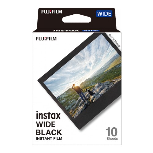 Fujifilm INSTAX WIDE Color Film - Black Frame / 10 pack