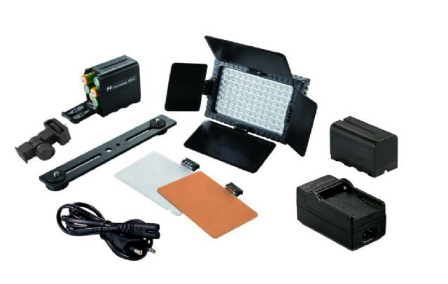 Falcon Eyes LED Lamp Set Dimbaar DV-160V-K2 incl. accu