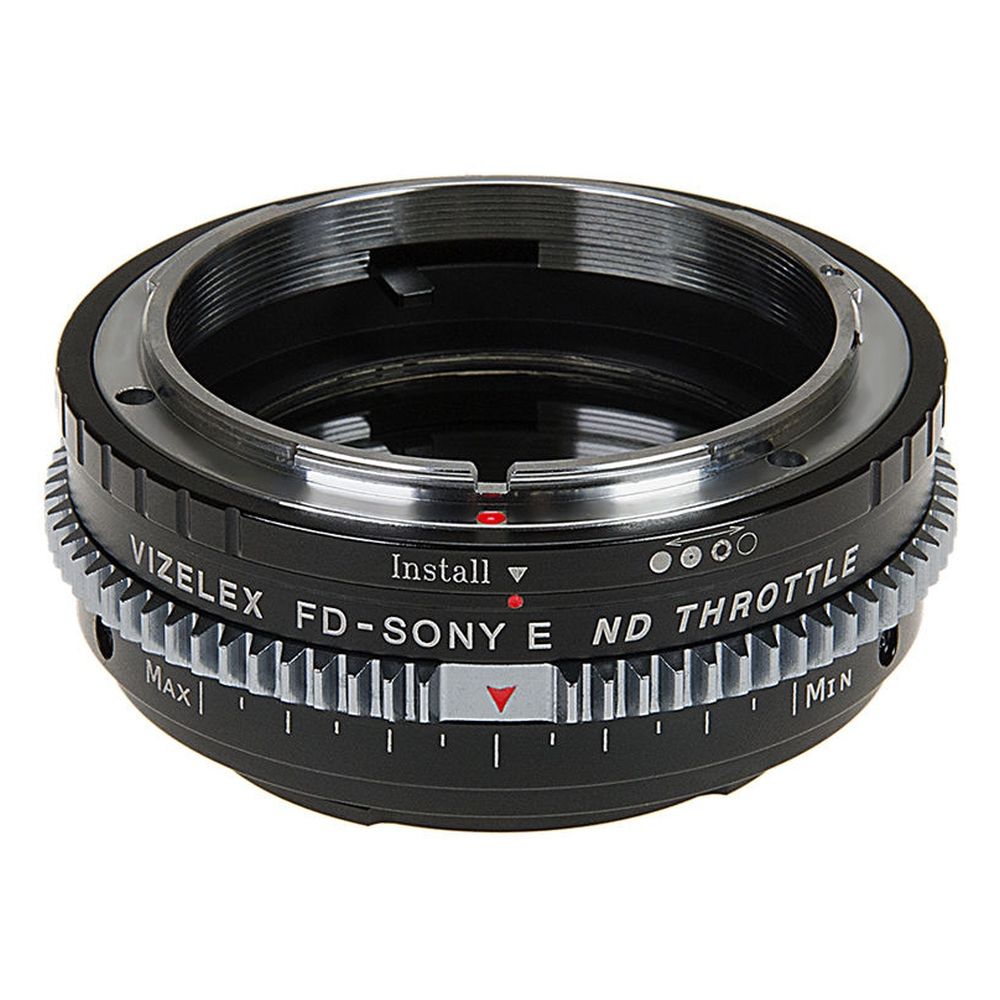 Fotodiox Vizelex Cine ND Throttle Lens Mount Adapter Canon FD & FL 35mm SLR to Sony Alpha E-Mount