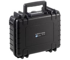 B&W outdoor.cases type 1000 zwart + plukschuim