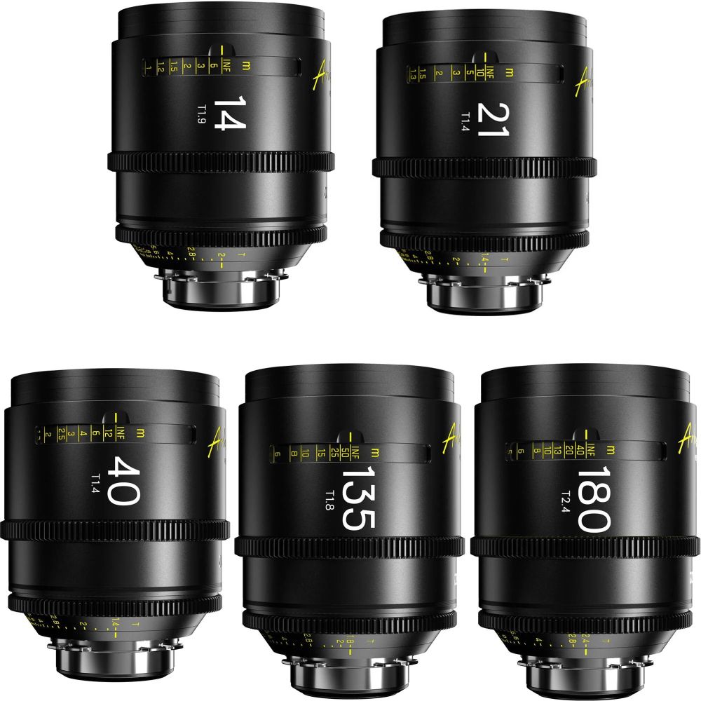 DZOFilm Arles 14/21/40/135/180mm FF/VV Prime Cine Lens PL mount (meter)