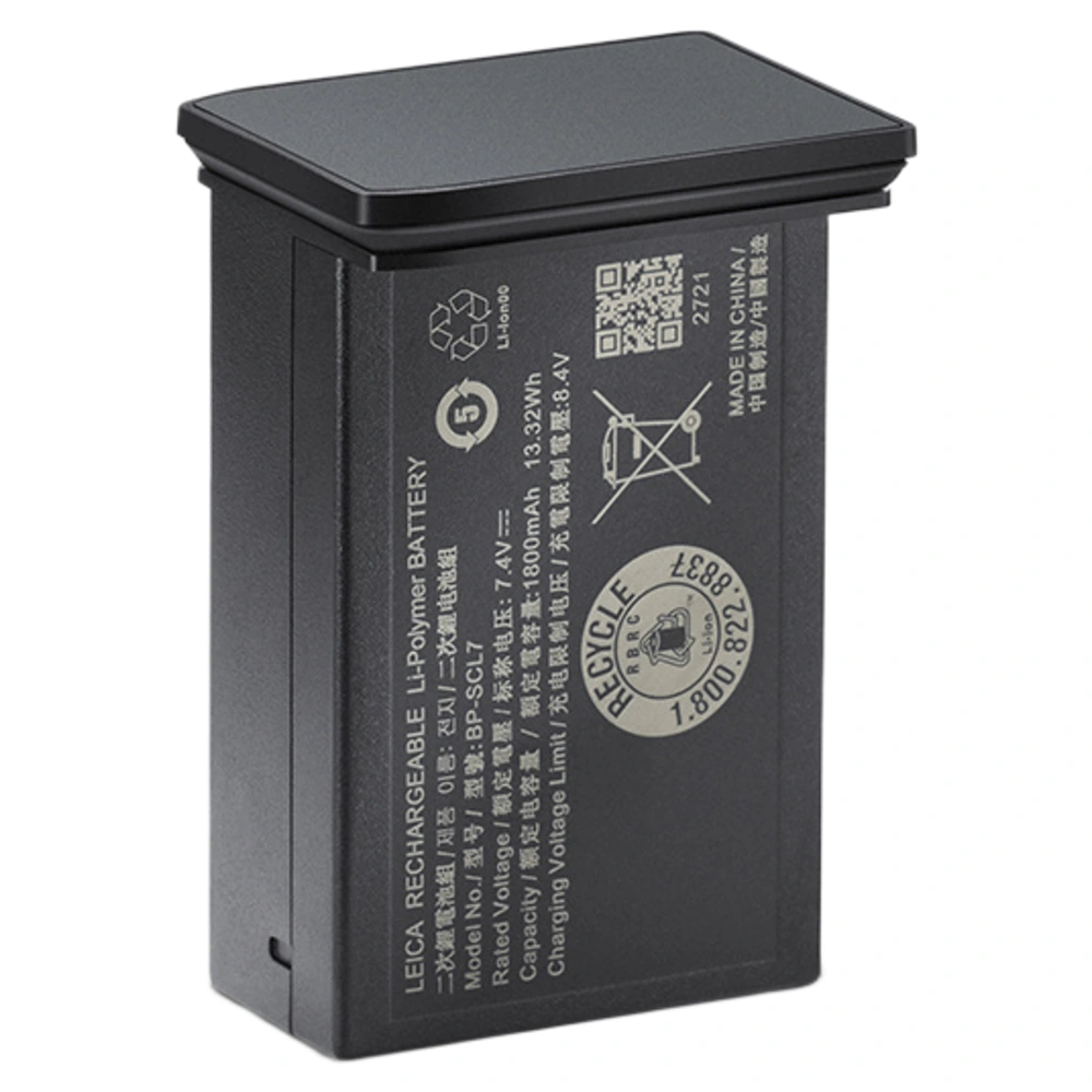 Leica 14745 Battery BP-SCL7 - Metal Gray Paint Finish
