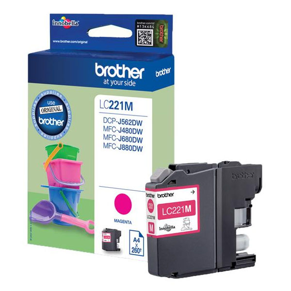 Brother LC-221M Inktcartridge magenta