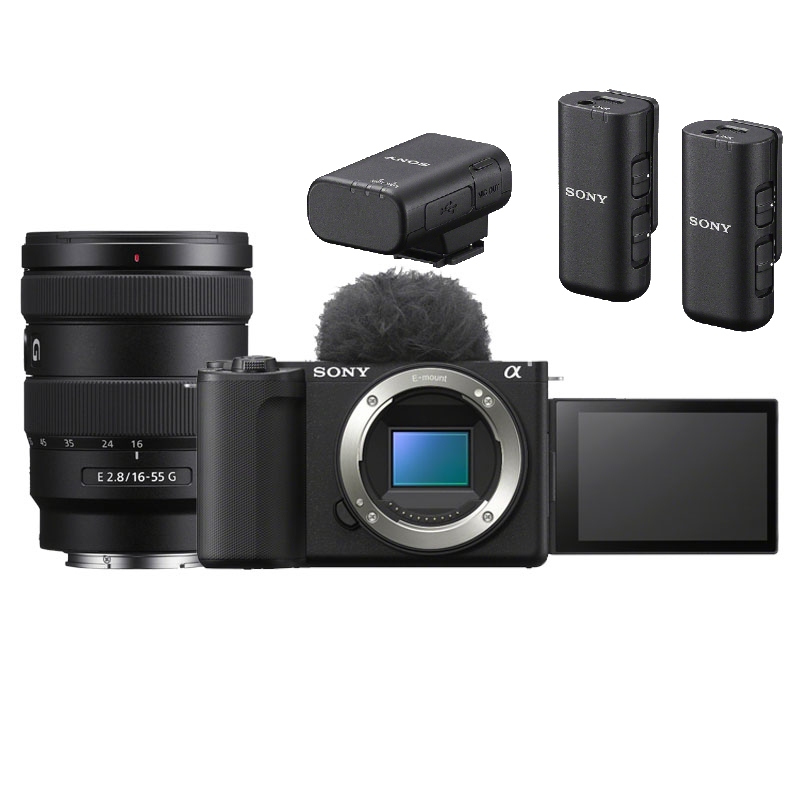 Sony ZV-E10 II + 16-55mm F/2.8 G + ECM-W3 microfoon