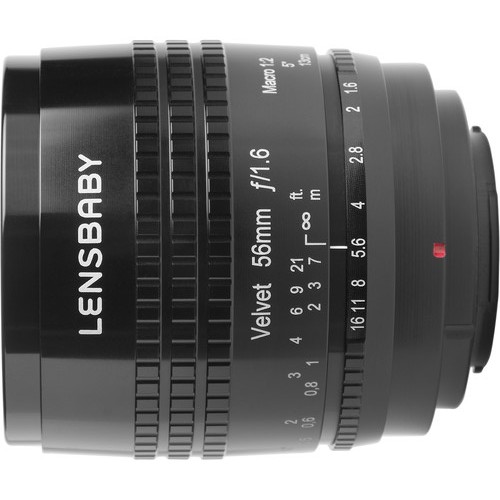 Lensbaby Velvet 56 Zwart Canon