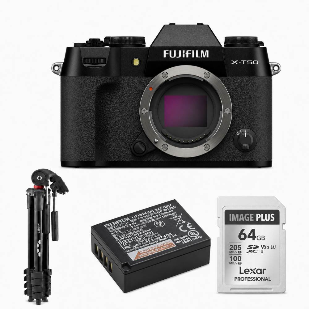 Fujifilm X-T50 Zwart Holiday Kit
