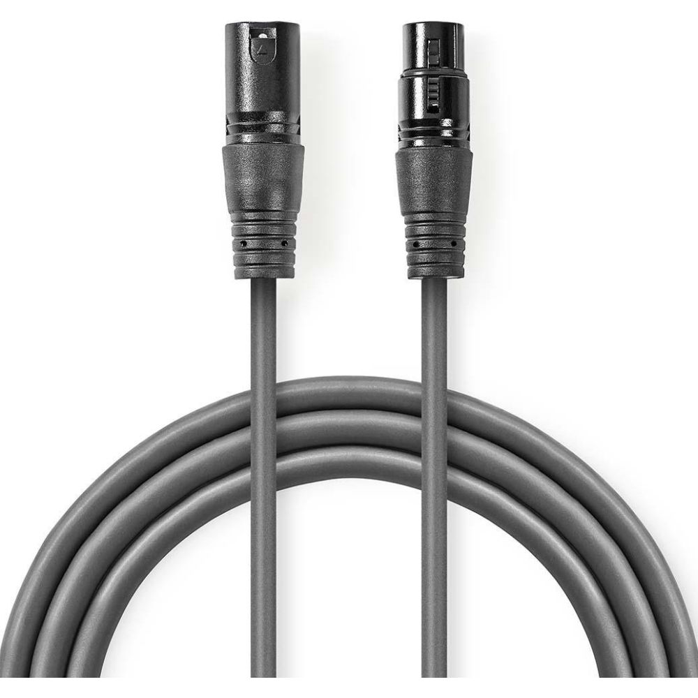 Nedis XLR 3 pins male-female kabel 1,5m
