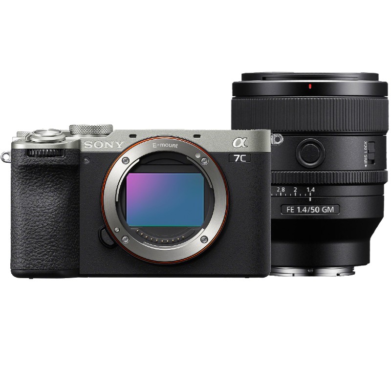 Sony A7C II zilver + 50mm F/1.4 GM