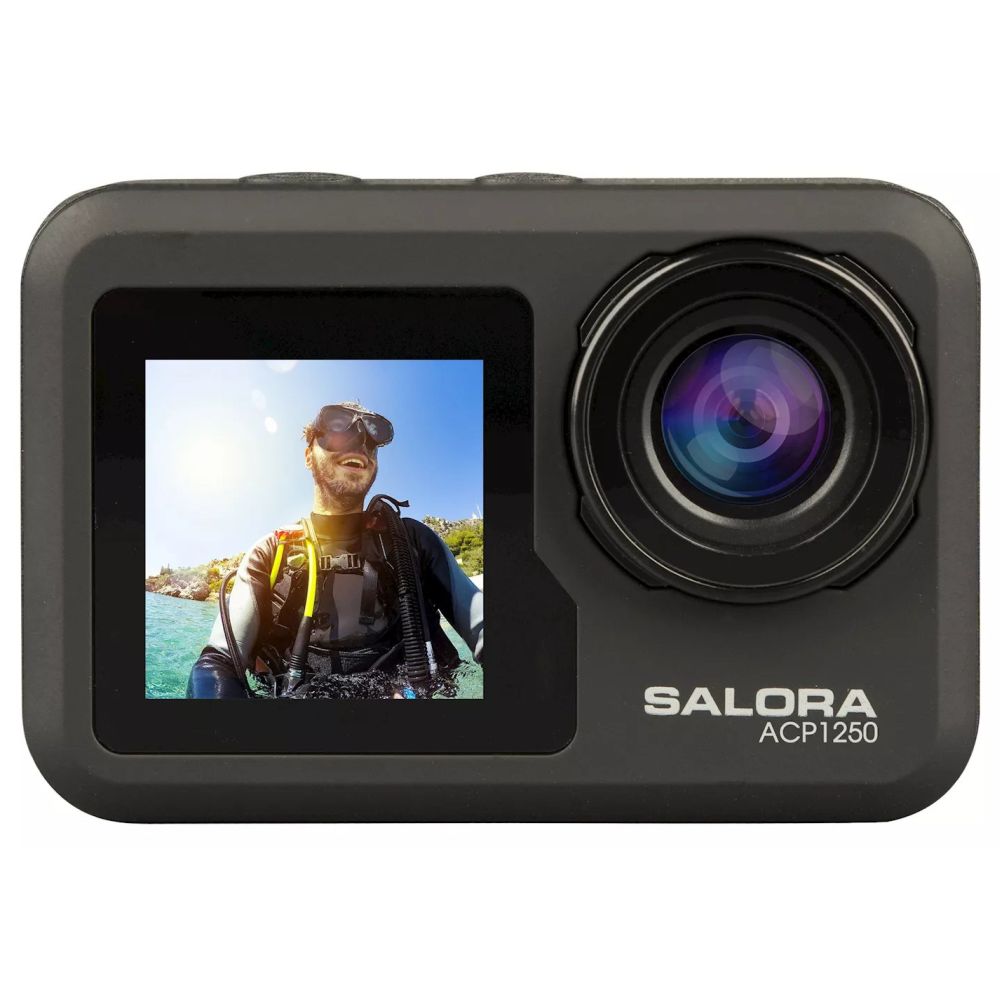 Caméra d'action Salora ACP1250 4K + accessoires - Compatible Android & iOS  - Kamera Express