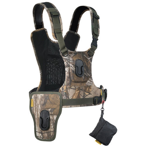 Cotton Carrier Camera Vest voor 2 camera's met heupholster Realtree XTRA Camo