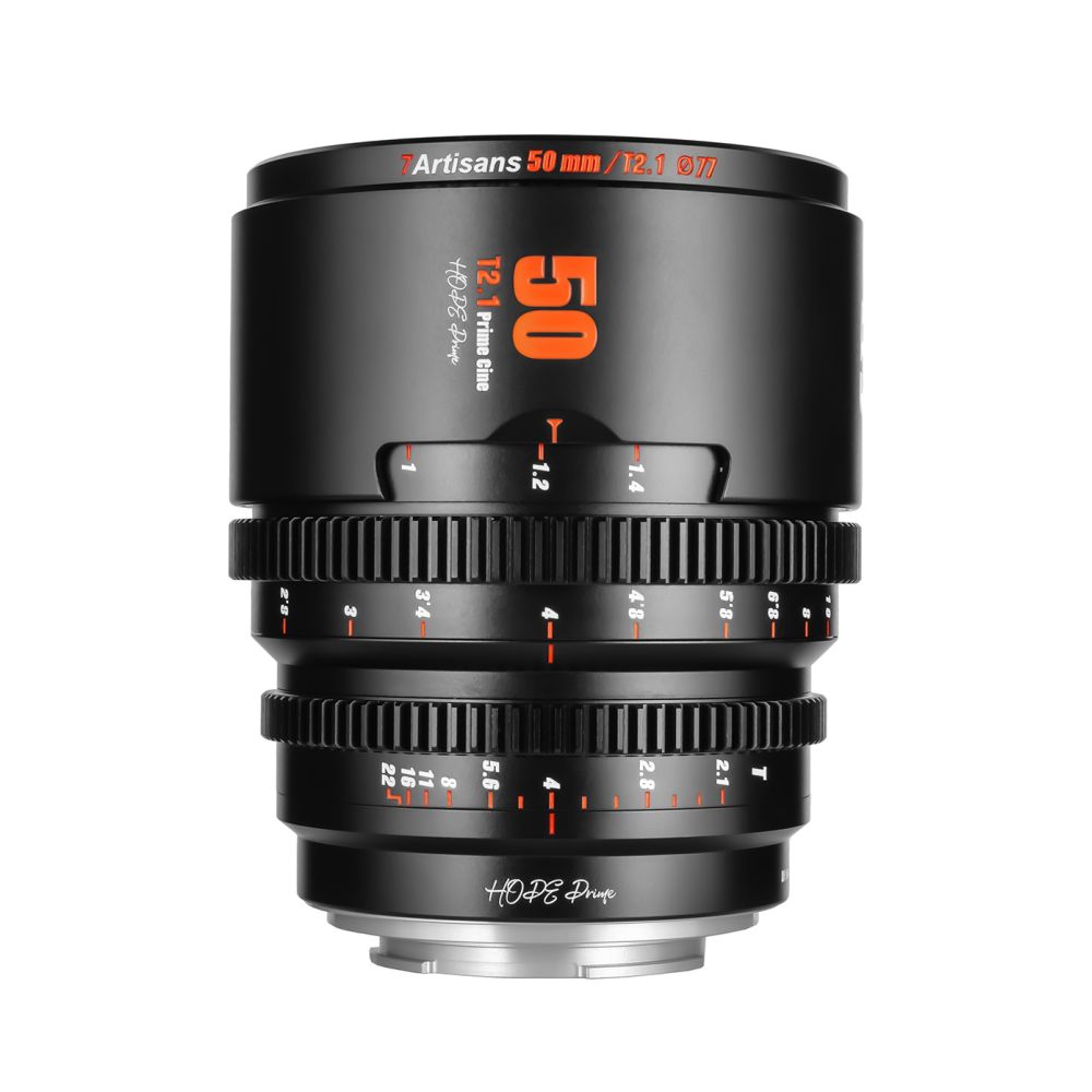 7artisans 50mm T2.1 Sony (E-mount) zwart