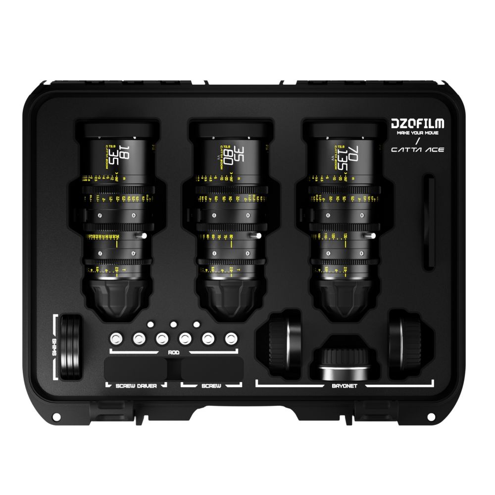 DZOFilm Catta ACE 3-lens kit 18-35/35-80/70-135 T2.9 PL&EF (black)