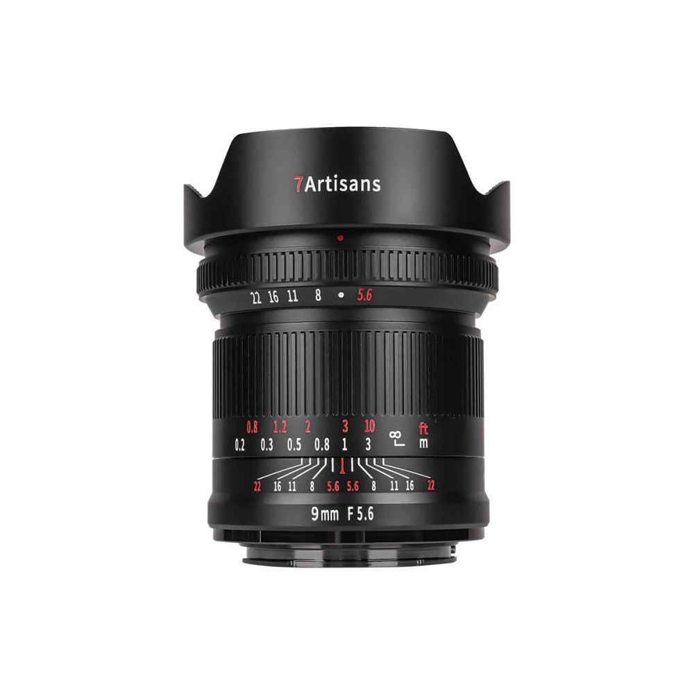 7artisans 9mm F/5.6 Panasonic/Leica/Sigma (L-mount), zwart