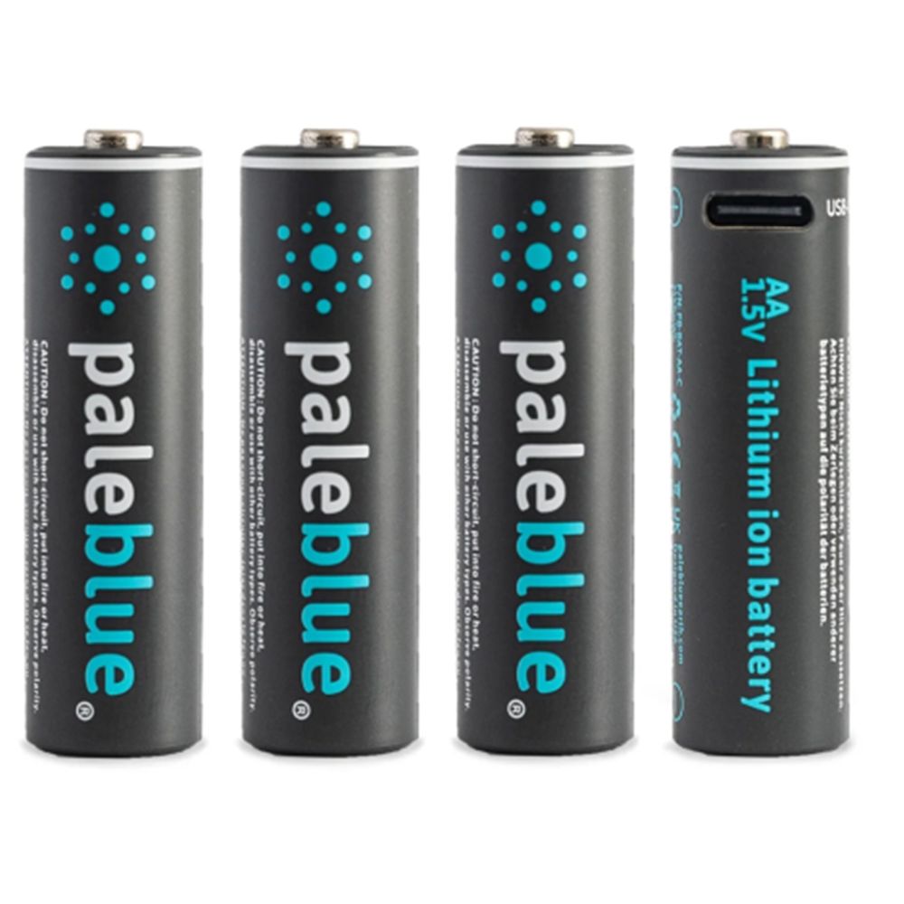 Pile rechargeable bleu pâle 4x AA Lithium 1.5V avec USB-C - Kamera Express