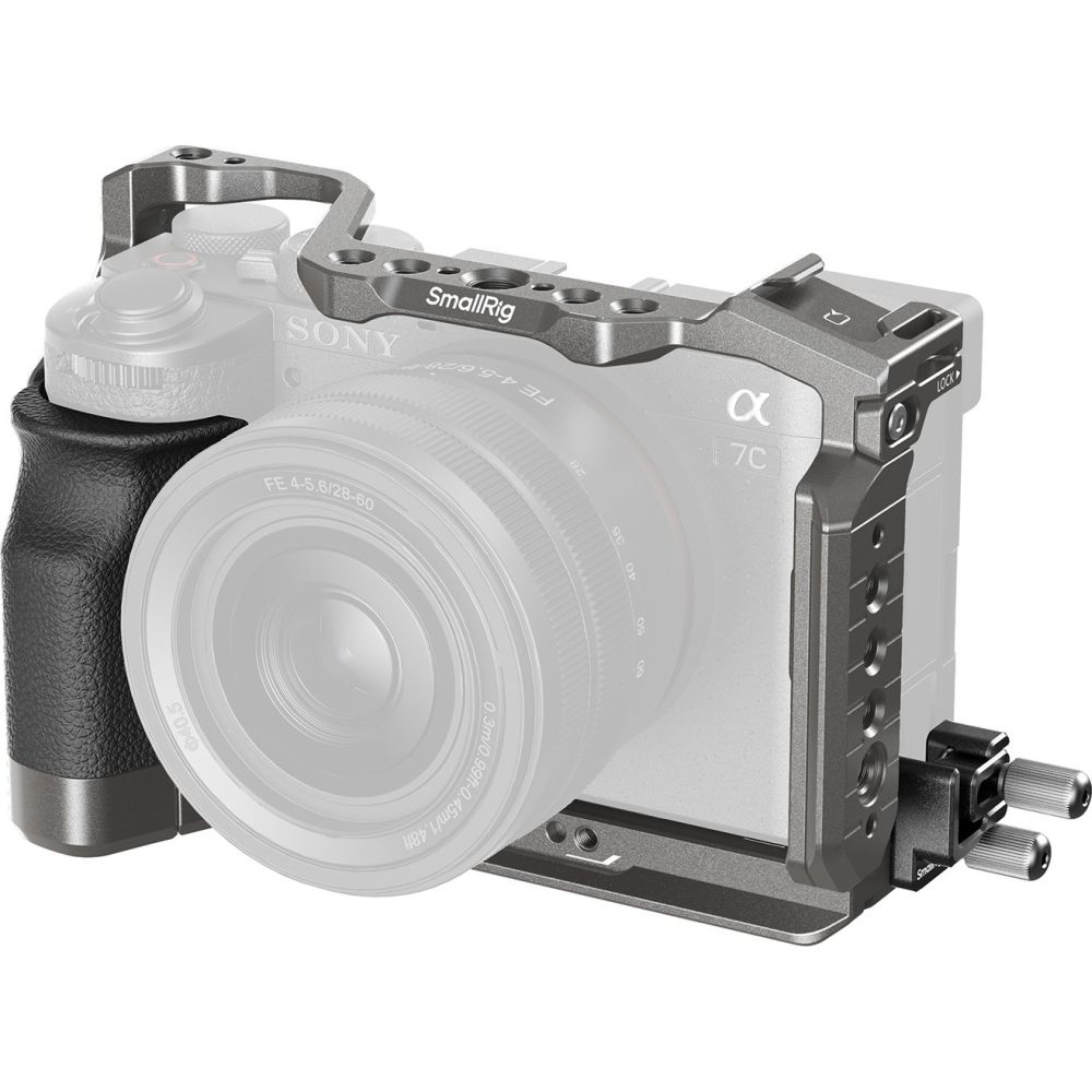 SmallRig 5198 “HawkLock” Quick Release Cage Kit with Silicone Handle for Sony A7C II / A7CR